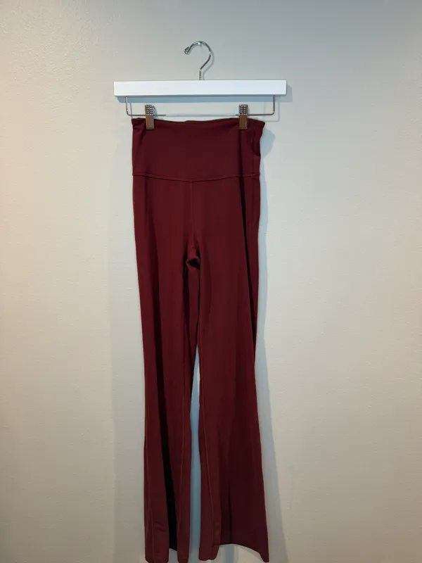 Lululemon Flare Pants Maroon - Image 4