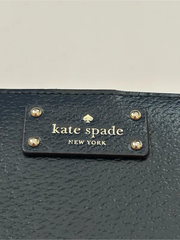 kate spade New York Navy Card Cash and Change Wallet - Image 11