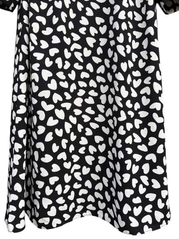 NWT Ann Taylor Heart Puff Sleeve Shift Dress Size Small - Image 6