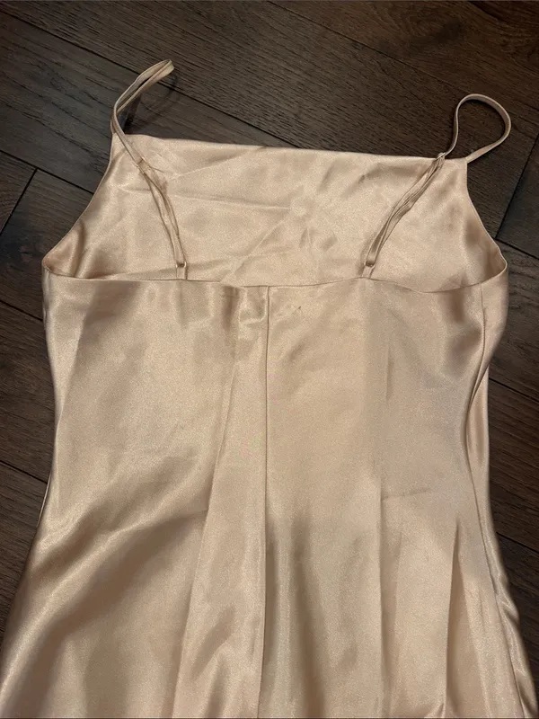 Altar'd State Carlotta Satin Slip Dress Midi Spaghetti Strap Medium - C27-105 - Image 10