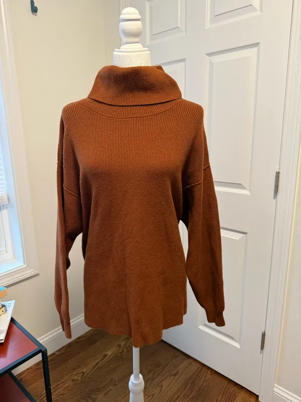 Free People Turtleneck Sweater Oversized - Image 3