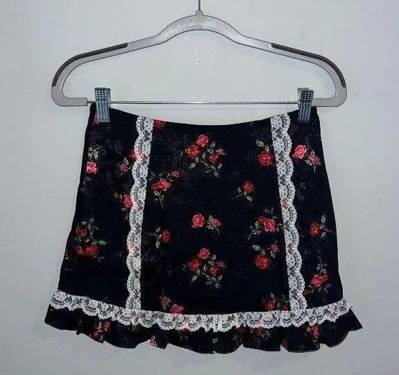 For Love & Lemons Black Mini Skirt - Image 3