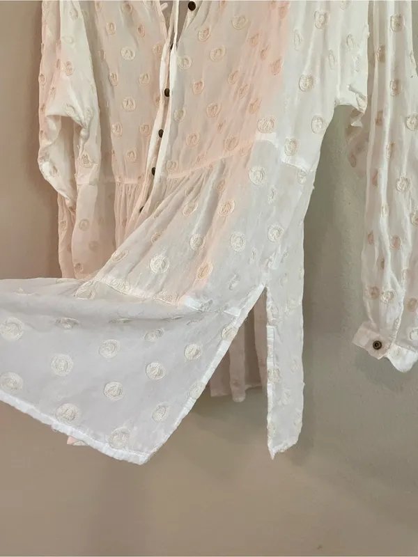 Jaded Gypsy Peace Be With You Embroidered Tunic Top Boho Lagenlook Size S/M - Image 7