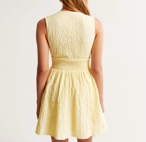 Abercrombie Yellow Cutout Mini Dress 🌼 - Image 2