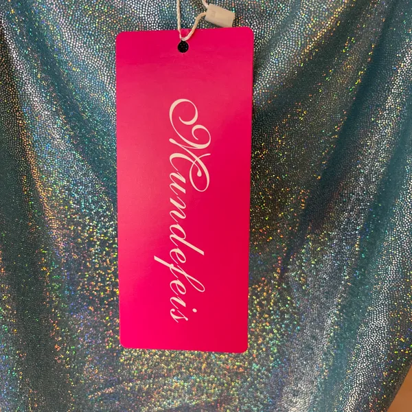 Mundefeis Light Blue Iridescent Shimmering Minidress - Image 15