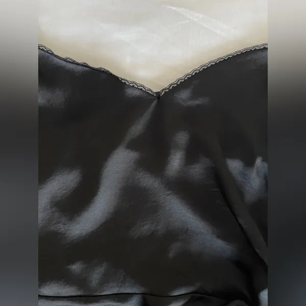 ZARA Black Strappy Top - Minimalist Camisole - Size XL - Image 4