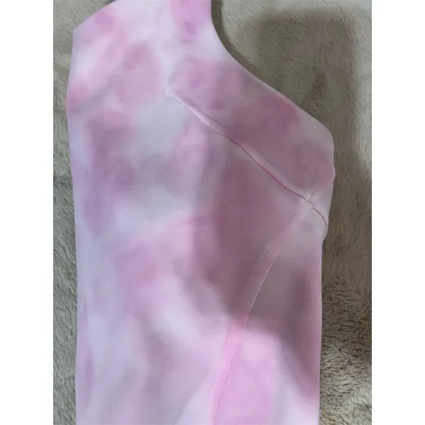 Lululemon Women's Pink Tie-Dye Racerback Sports Bra Size 4 - Image 7
