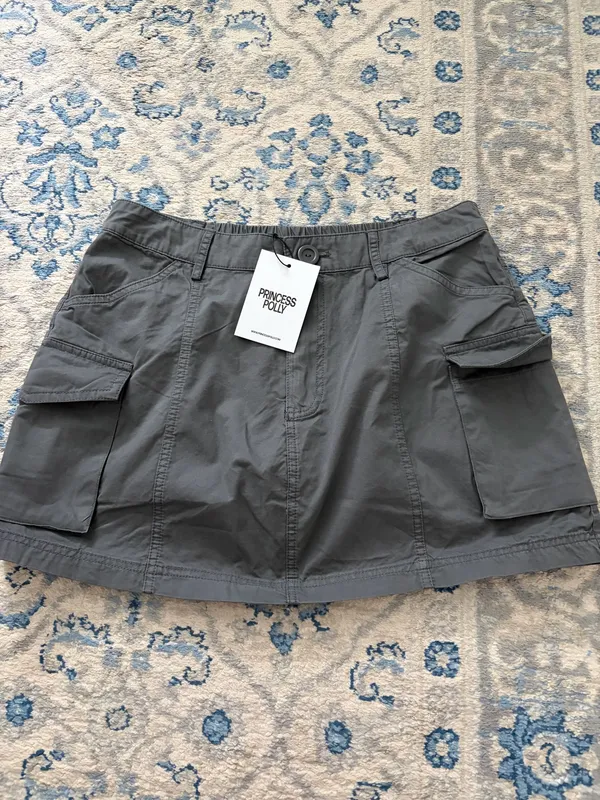Princess Polly Gray Utility Skirt - Image 2