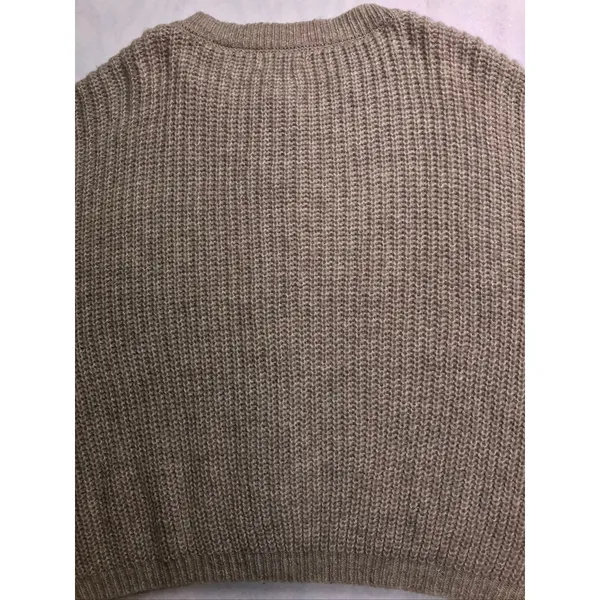 Zenana Womens 3X Oversized Cardigan Sweater‎ Tan Ribbed Knit Lantern Sleeve - Image 15