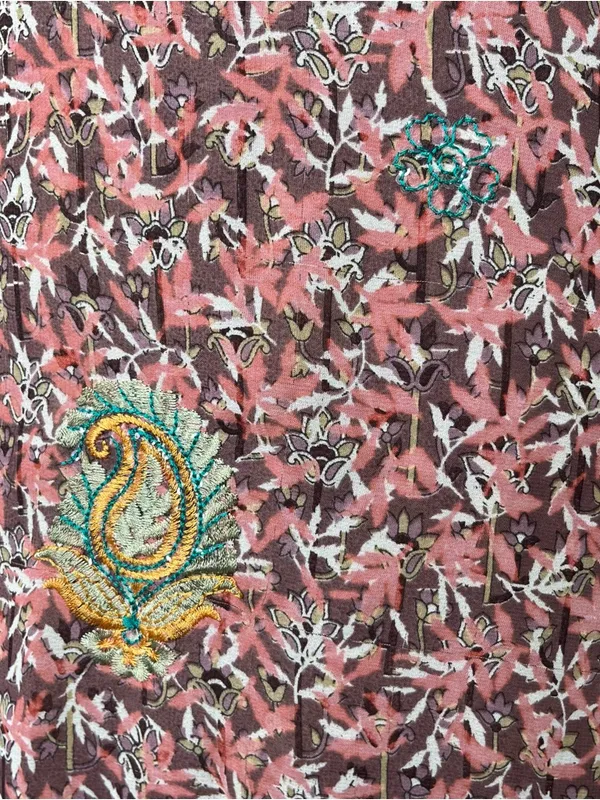 Bohemian Silk Wrap Skirt One Size Womens Floral Paisley Festival Summer Boho - Image 8