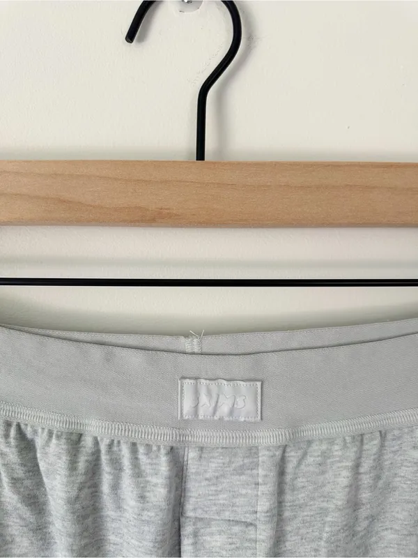 Skims Boyfriend Stretch-Modal & Cotton-Blend Jersey Track Pants Light Heather - Image 5