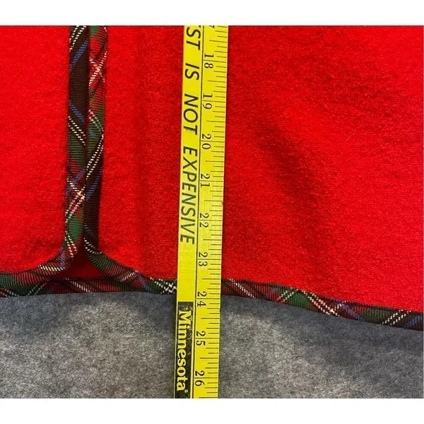 Vintage PENDLETON Jacket Women's Large Bright Red Virgin Wool‎ Full Front Zip - Image 8