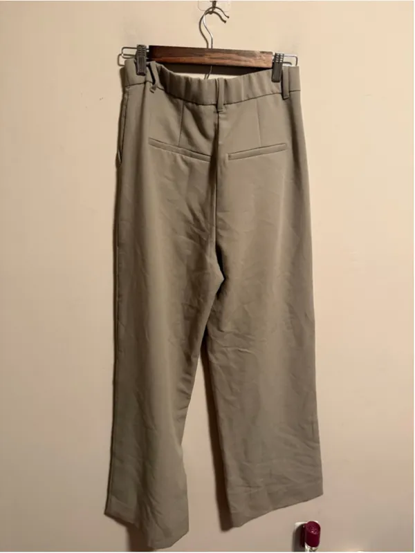 Abercrombie & Fitch Tan Sloane Tailored Wide Leg Trouser Pants Size 29 8R - Image 3
