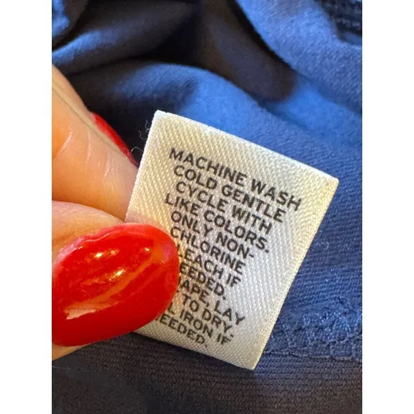 Leith Dress Women XS Blue Sleeveless‎ Crew Neck Racerback Midi Tank Athletic - Image 10