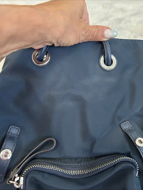 Michael Kors Abby Backpack Navy Nylon - Image 6