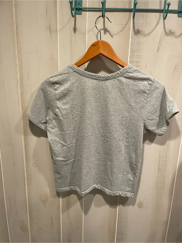 Cute gym gray save the turtles crop t-shirt environment recycle - Image 8