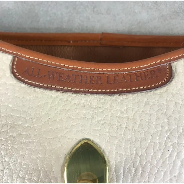 DOONEY & BOURKE VTG All Weather Leather Calvary Spectator Crossbody Bag Made USA - Image 9