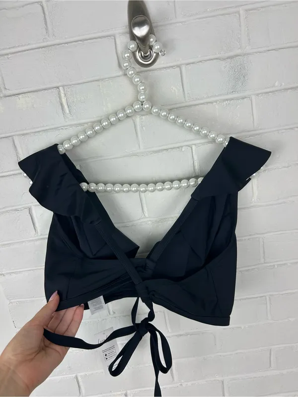 NWT Cupshe Black Bikini Top Plus Size 1X - Image 6