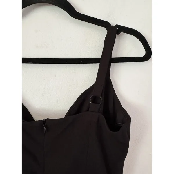 NWT Lulus Black Wide Leg Jumpsuit Size Small Sweetheart Neckline Empire Waist - Image 5