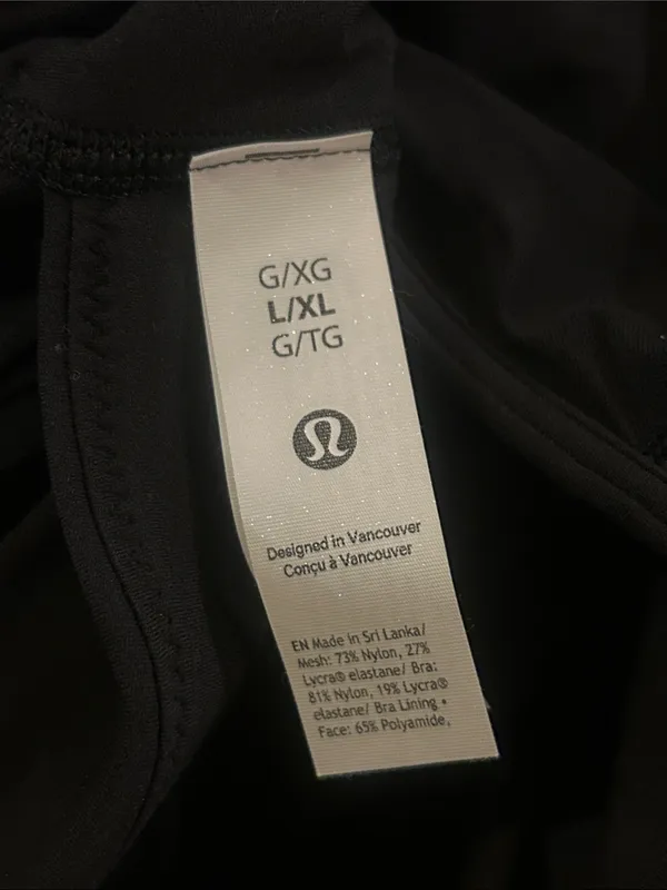 Lululemon Bend This Mesh Bandeau and V-Neck Bra Light Support, A–C Cups L/XL - Image 4