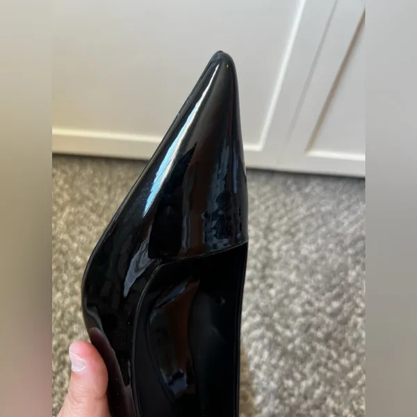 Zara Women’s Black Patent Pumps Heels Size EU 39‎ - Image 11