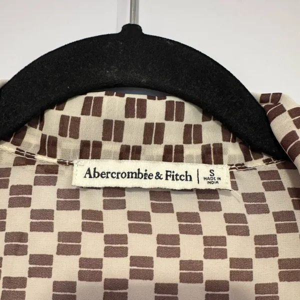 Checkered Abercrombie and Fitch Vintage‎ Blouse - Image 3