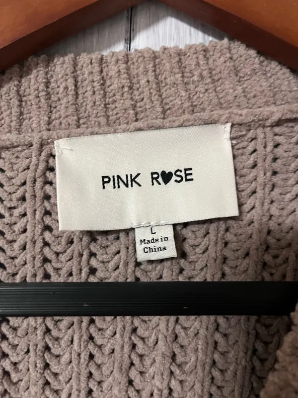 Pink Rose Sweater Knit - Image 2