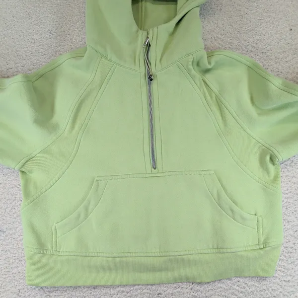 Lululemon Scuba Oversized Half-Zip Hoodie Dewy Green W3DM4S XS/S - Image 3