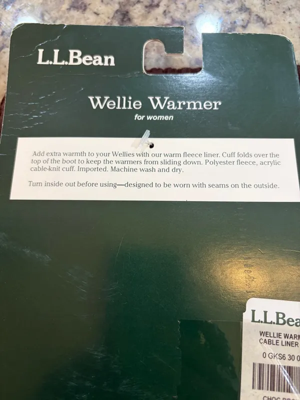 L.L. Bean Women’s Wellie Warmer Socks in Dark Brown - Image 5