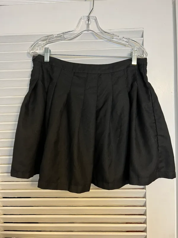 Faded Rose XL Blk Short Pleated Circle Skirt - Image 2