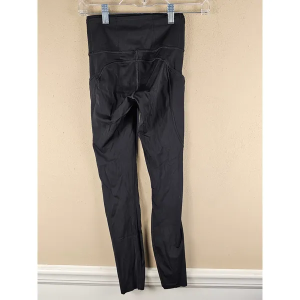 Lululemon Womens Black Fast & Free 7/8 Tight II 2 - Image 2