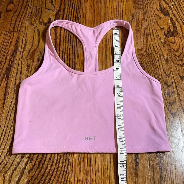SET Active Sportbody Box Cut Racerback Sports Bra in Pink - Image 3