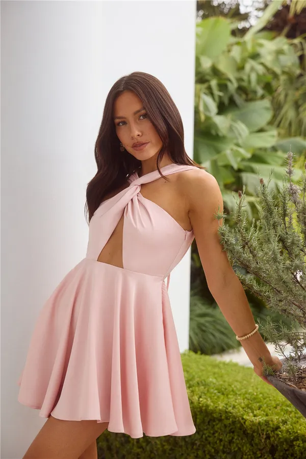 Hello Molly magic of girlhood satin mini dress pink - Image 4