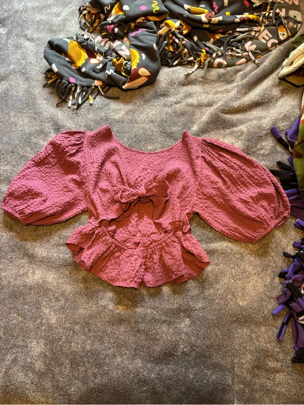 Free People Mauve Short Sleeve Top - Image 2