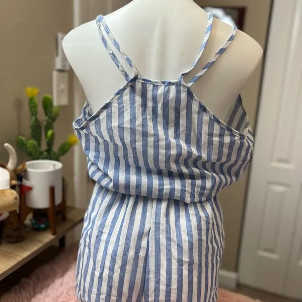 Stripped romper Blue Size M - Image 5
