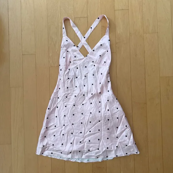 Princess Polly Rosabelle pink halter polka dot mini dress - Image 2