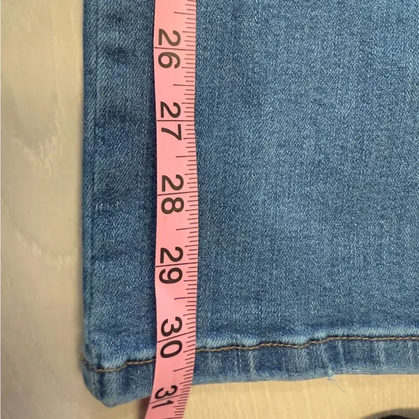 Judy‎ Blue Womens Plus Size 20W stretchy high waisted slim straight blue denim - Image 7