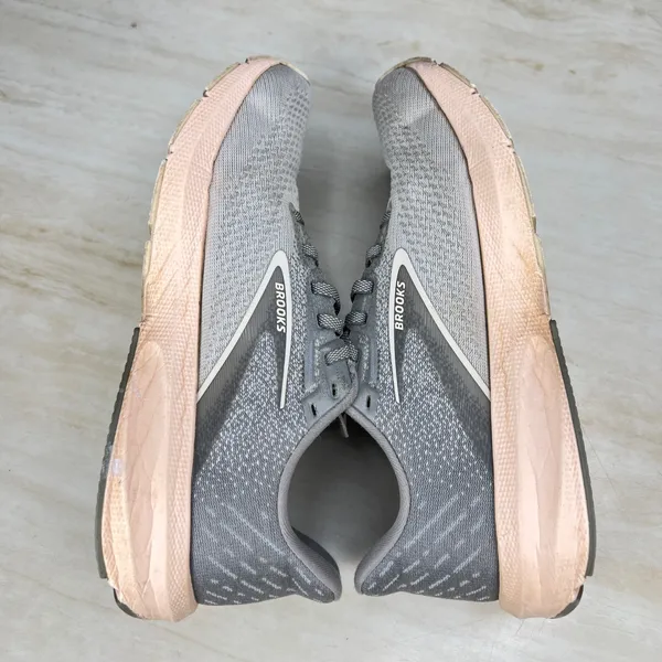 Brooks Launch 10 Grey Pink Running Shoes Womens 9.5 Medium 1203991B179 - Image 7