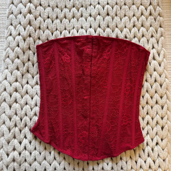 Red Garage Corset Top - Image 2