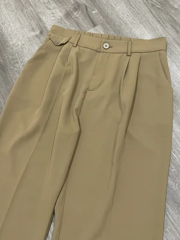 Funyyzo High rise khaki trouser pants - Image 3