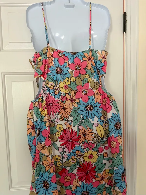 NWT Le Lis Collection Floral Cutout Bodycon Mini Dress Size L - Image 7