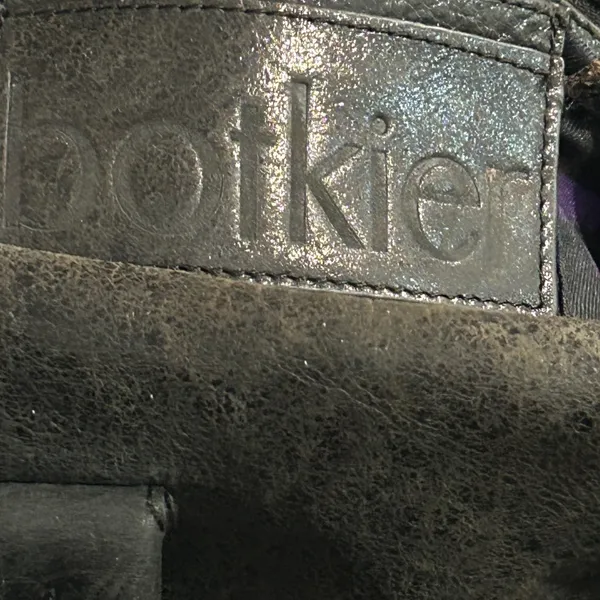 Botkier Shiny Black Leather Satchel/ Crossbody Bag - Image 9