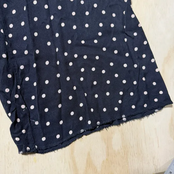 H&M Polka Dot Wide Leg Pants Women's US 6 Black High Rise Flowy Palazzo - Image 4