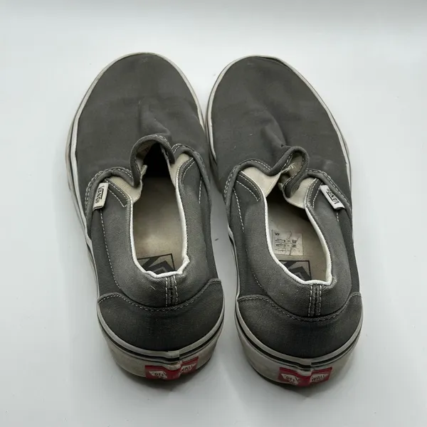 Vans Classic Slip On Charcoal Gray Canvas Skate Shoes Womens 7.5 Mens 6 721356 - Image 3