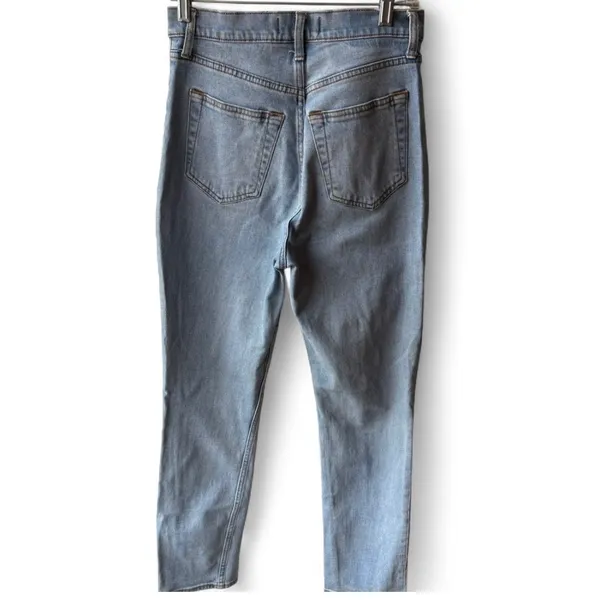 Abercrombie & Fitch The 90s Slim Straight Jeans Womens 4 Short Curve High Rise - Image 6
