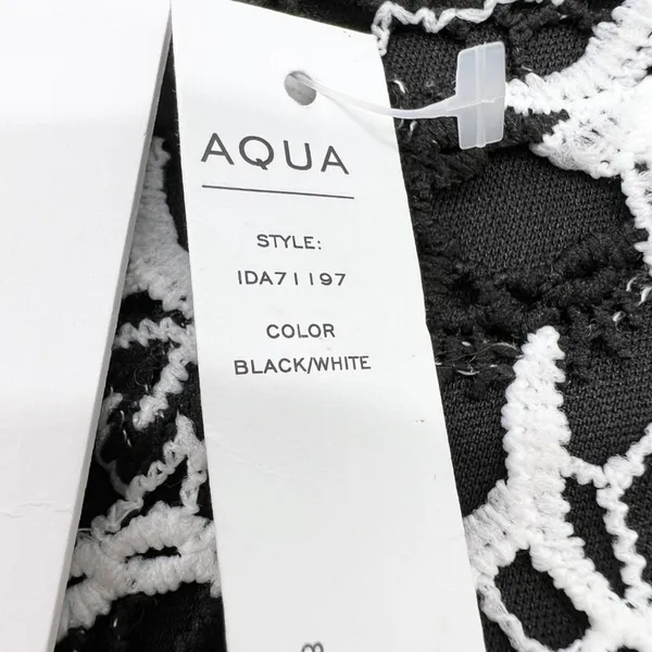 AQUA Floral Lace Sheath Dress Women XS Ruffle Cocktail Elegant Chic‎ Feminine - Image 9