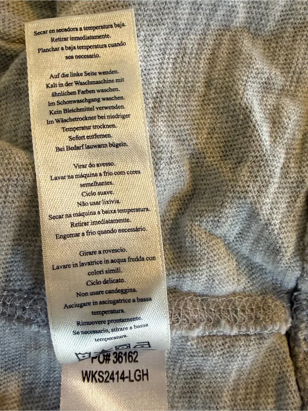 Faherty Sunwashed Organic Hoodie - Light Grey Heather Women’s Size Large - Image 9