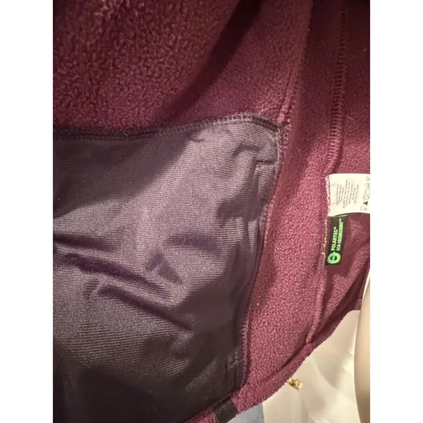 Eddie Bauer Polartec Fleece Vest Women Small Purple Y2K Vintage Zip Pockets - Image 6