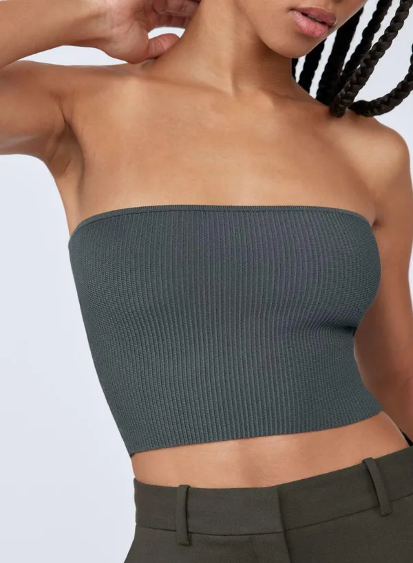 Aritzia Babaton Sculpt Knit Cropped Tube Top - Image 4