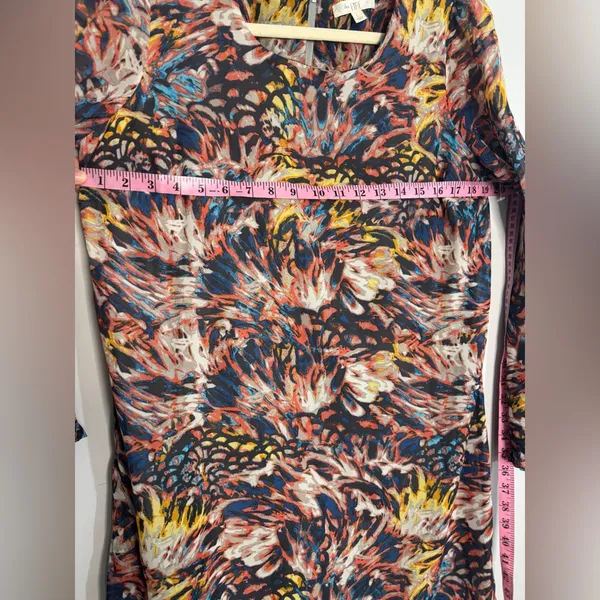 Love, Fire Multicolor Abstract Dress - Image 8